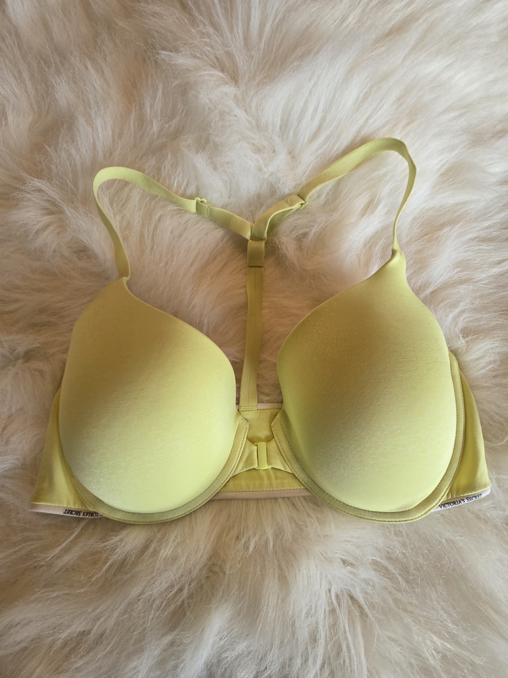 Victoria's Secret Lemon Yellow Racerback T-Shirt Bra